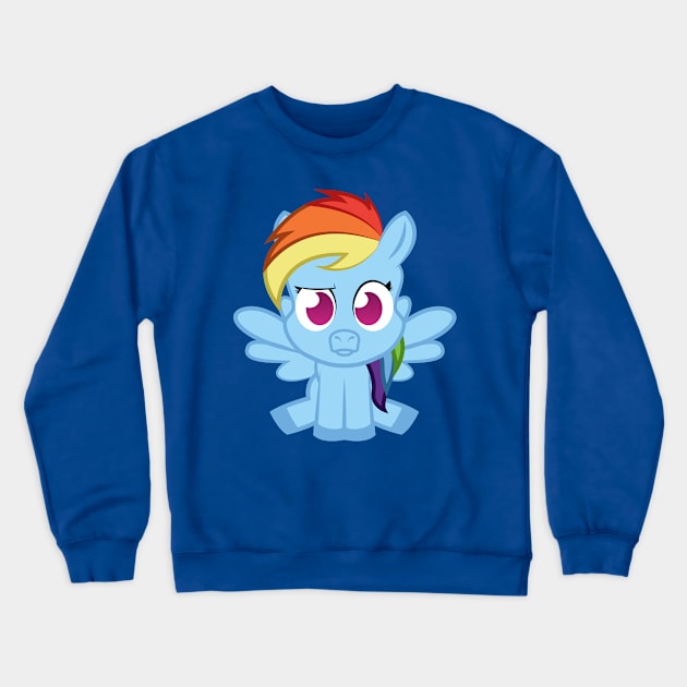 MLP Updated: Rainbow Dash Crewneck Sweatshirt by Tooniefied